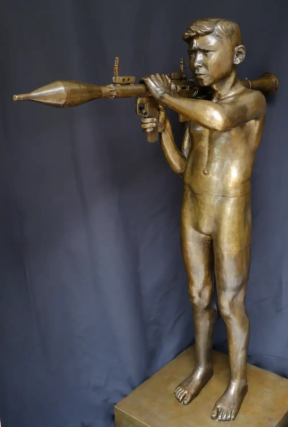 'Young Zeus', 2020  
(Patinated bronze, 144 x 130 x 35cm)