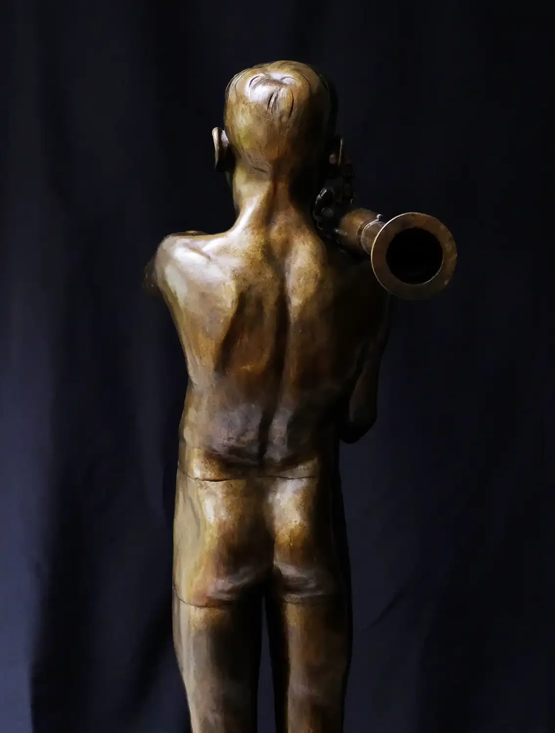 'Young Zeus', 2020  
(Patinated bronze, 144 x 130 x 35cm)