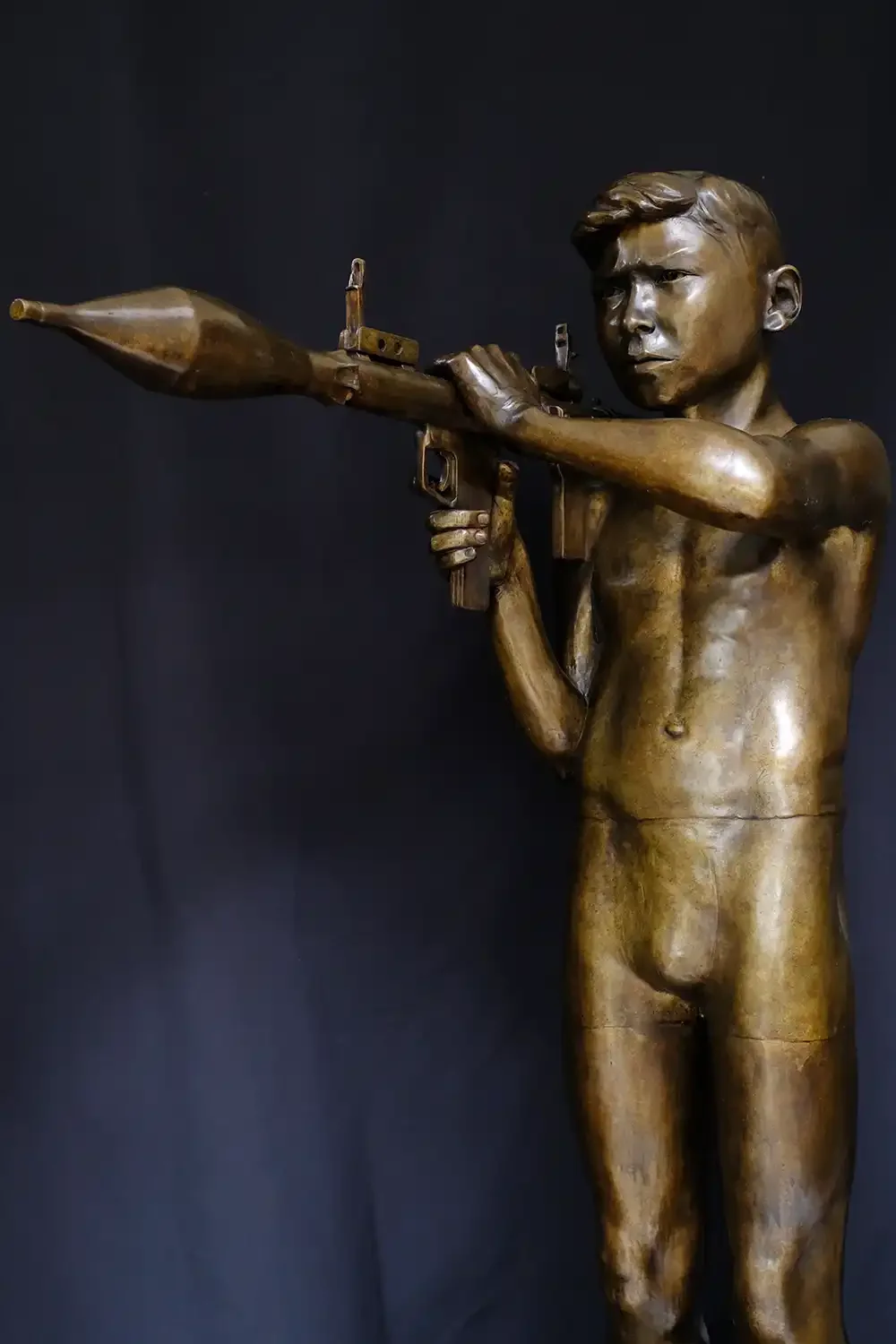 'Young Zeus', 2020  
(Patinated bronze, 144 x 130 x 35cm)