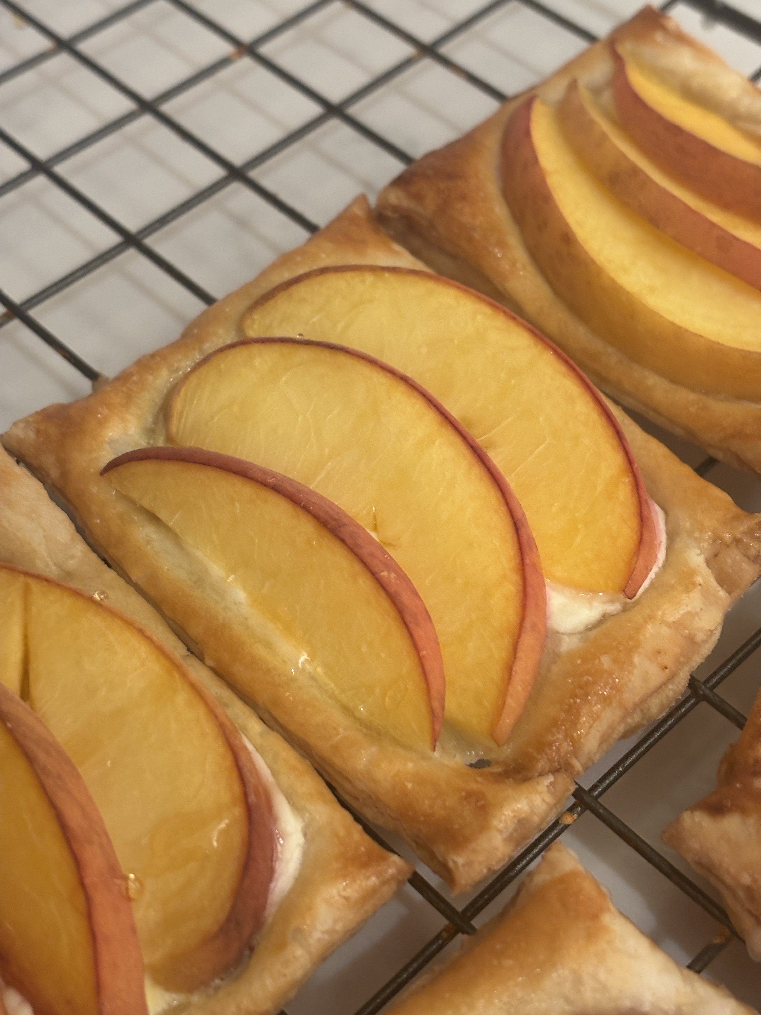 Peach &amp; Nectarine Puff Pastry Tarts