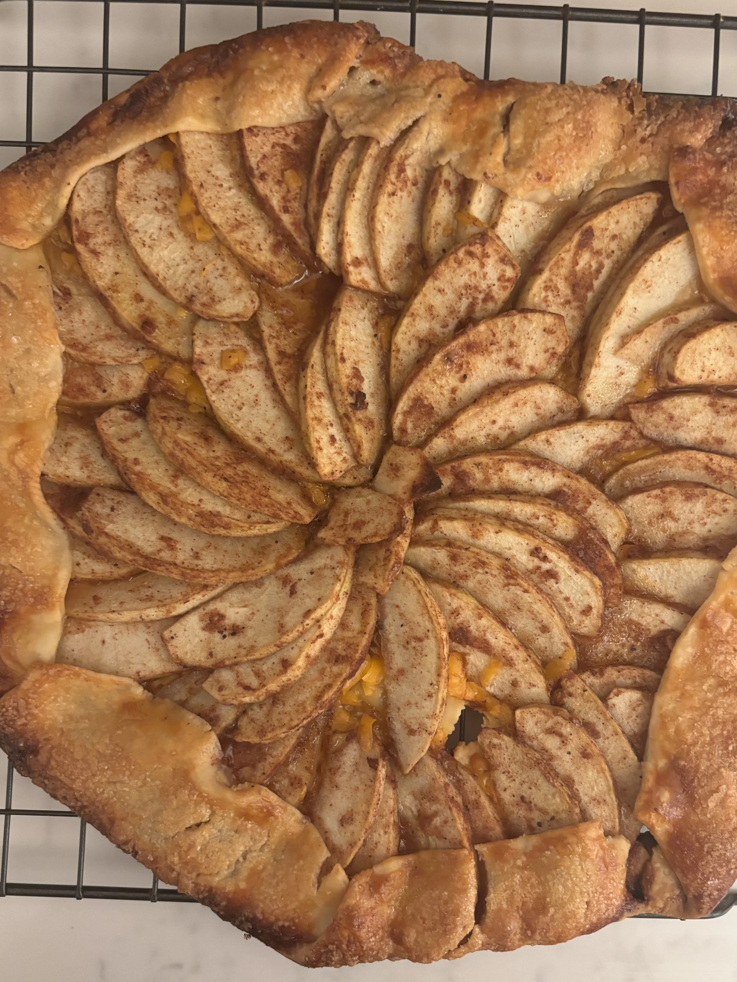 Apple and Cheddar Galette