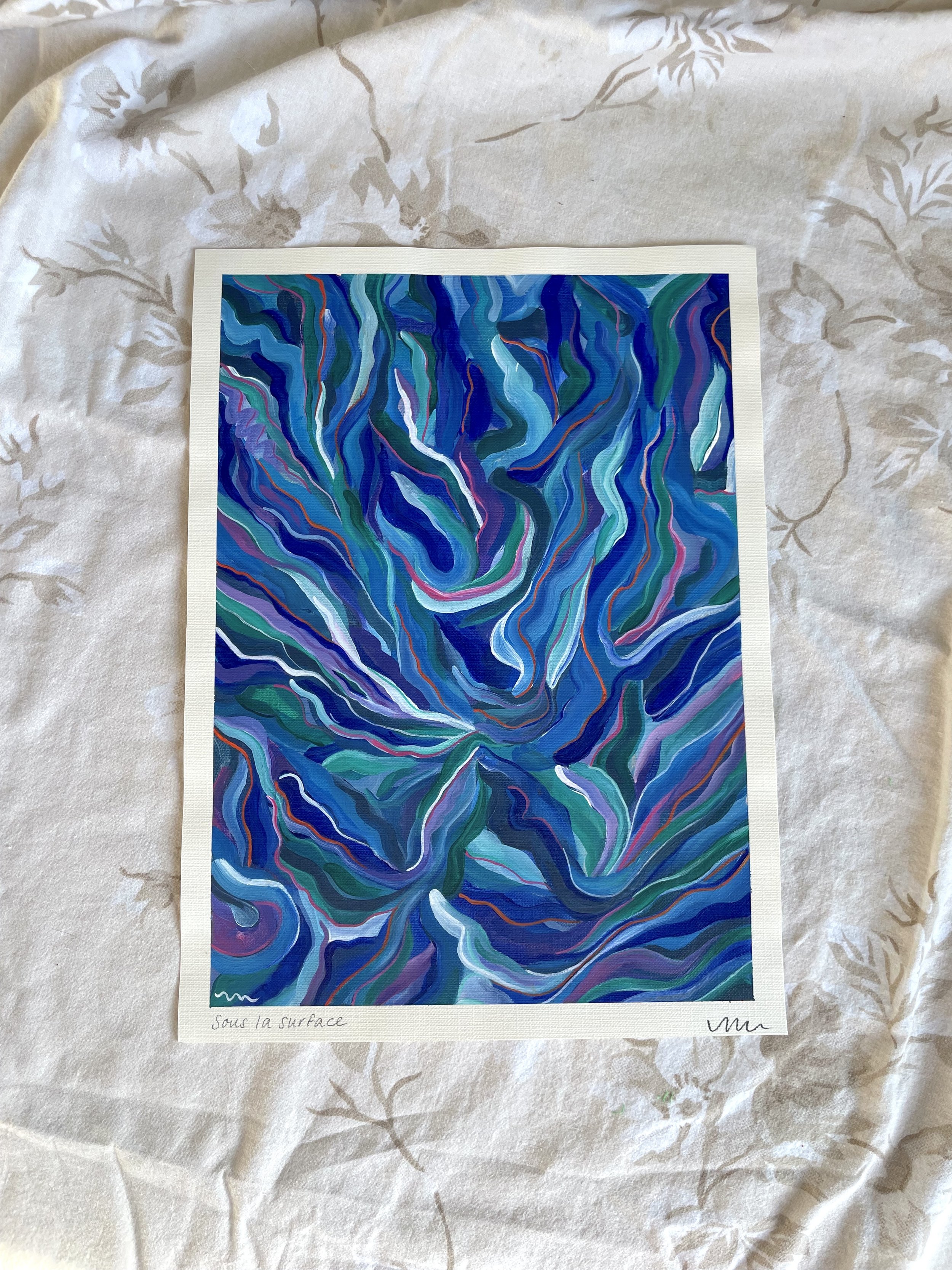 Sous la surface - œuvre originale