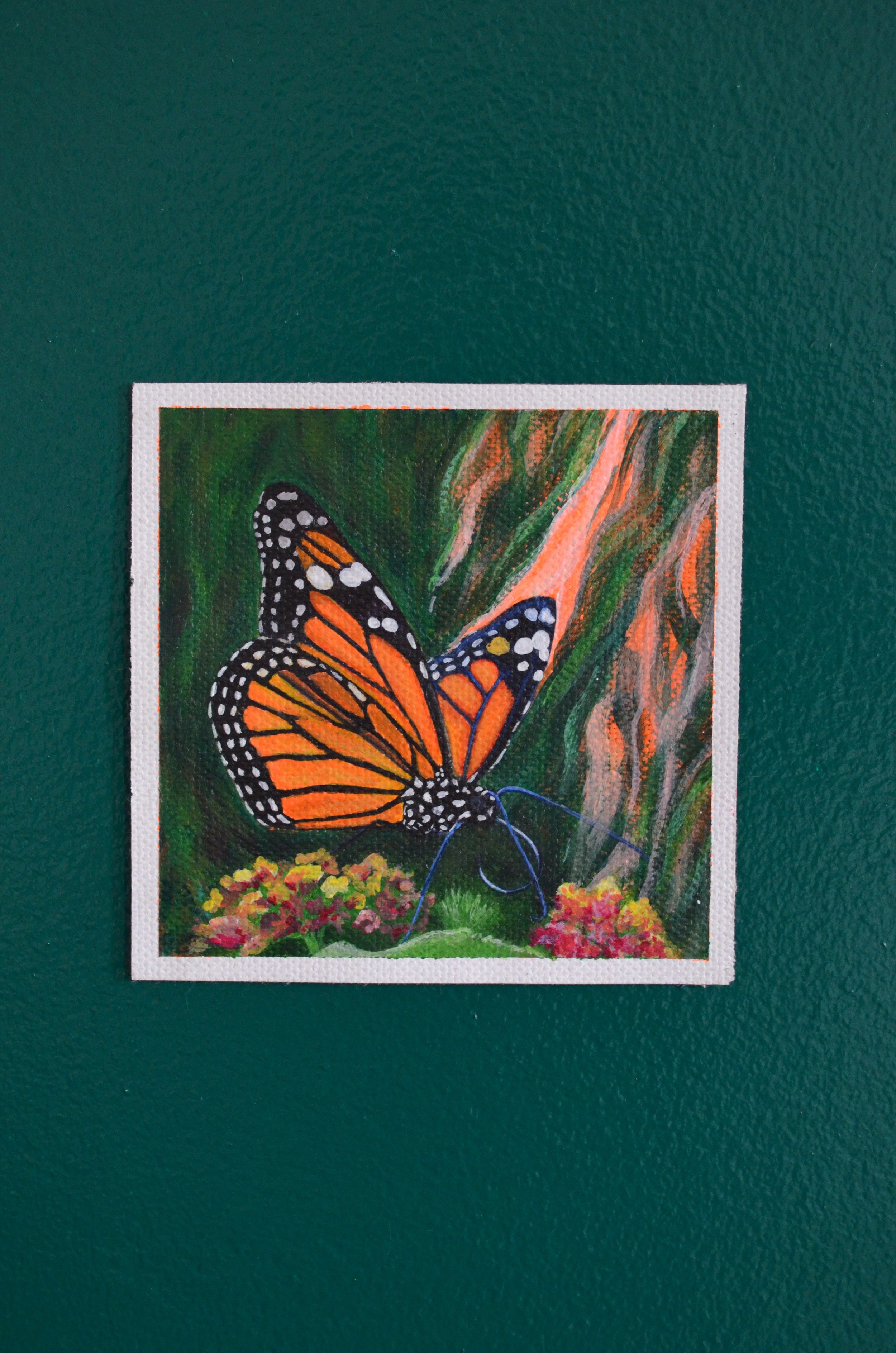 Papillon monarque - œuvre originale