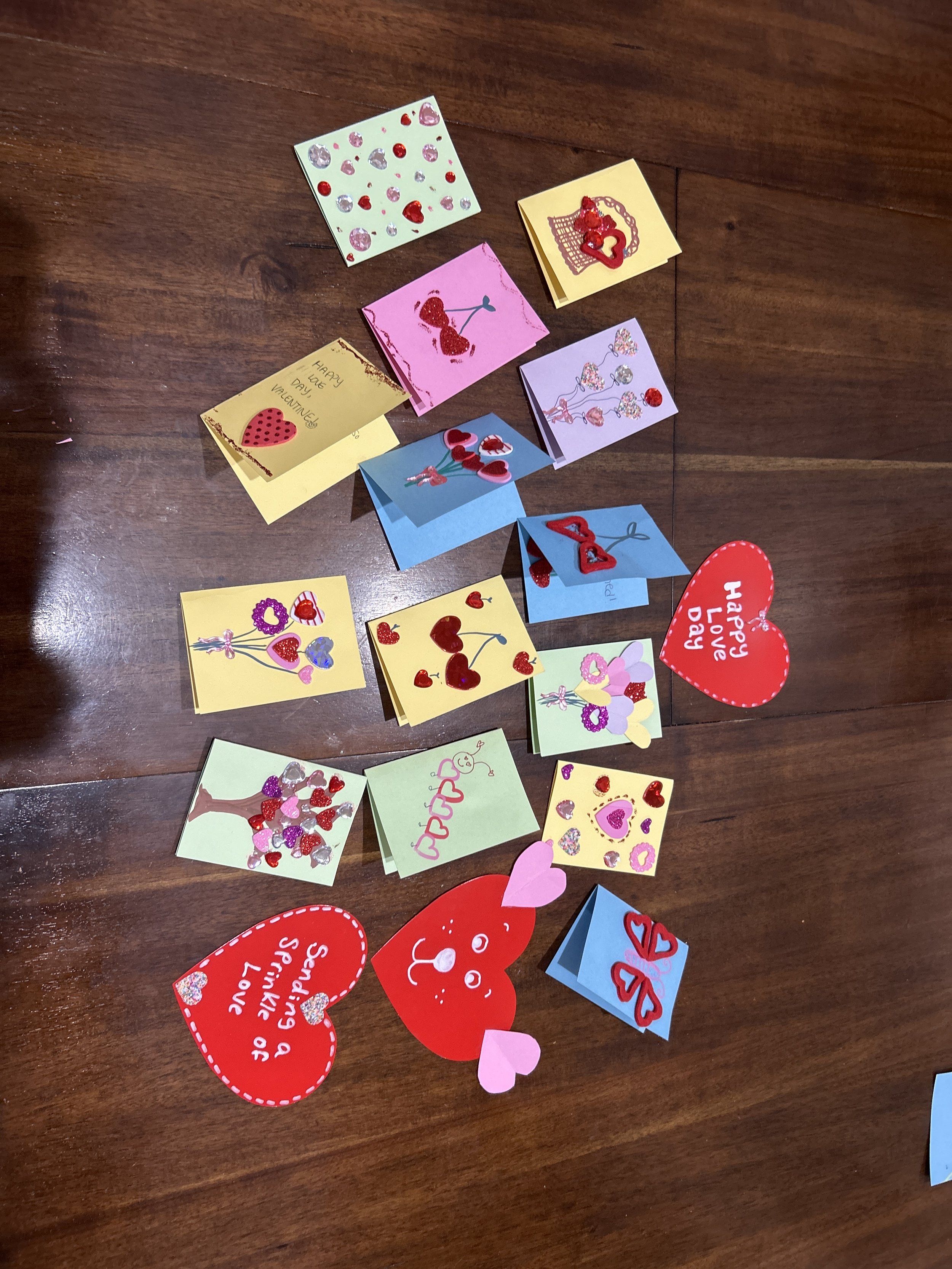 Ammon two friends made valentines for assisted living center.jpg