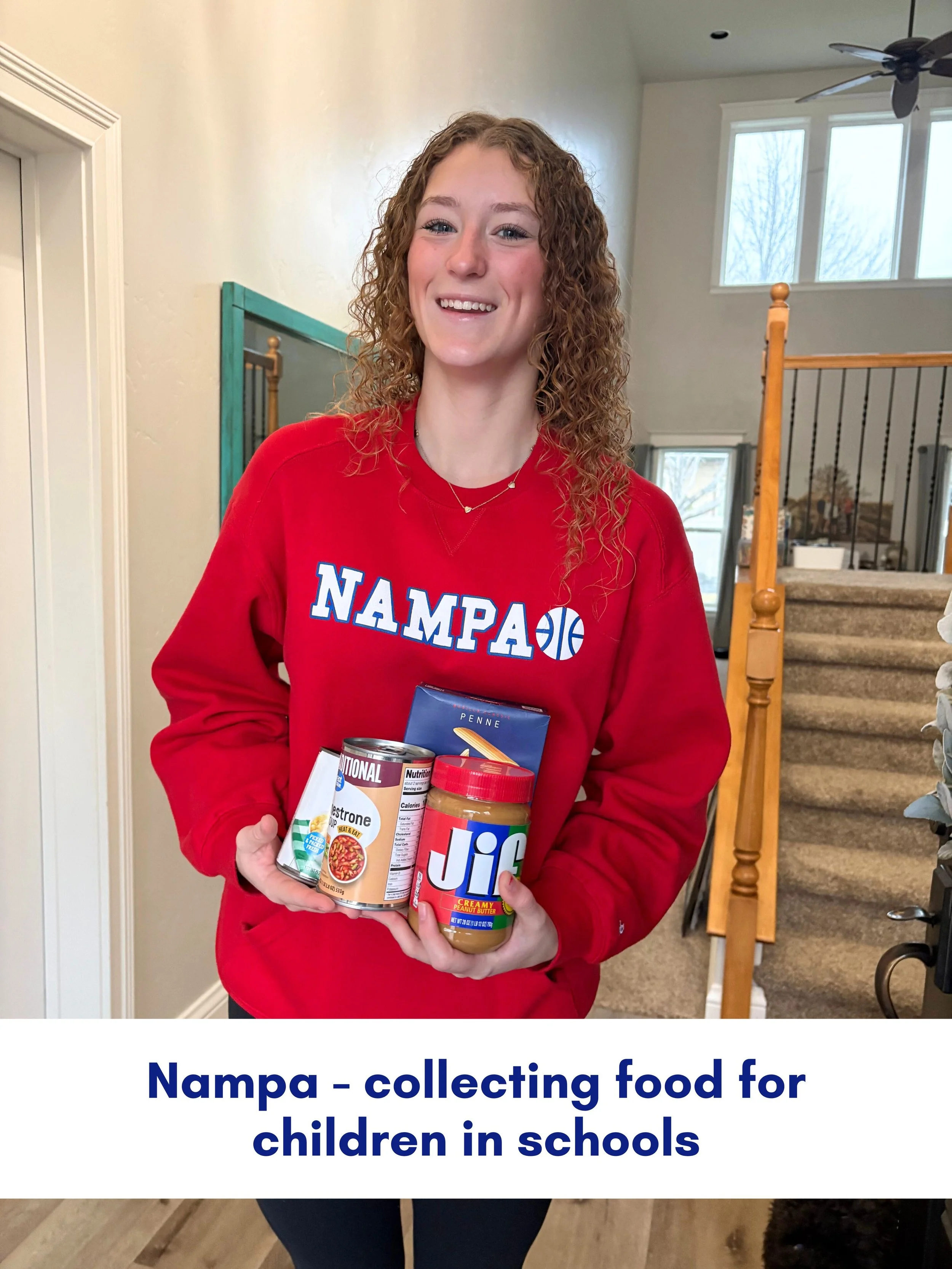 Nampa - Collecting food for children in schools.jpg