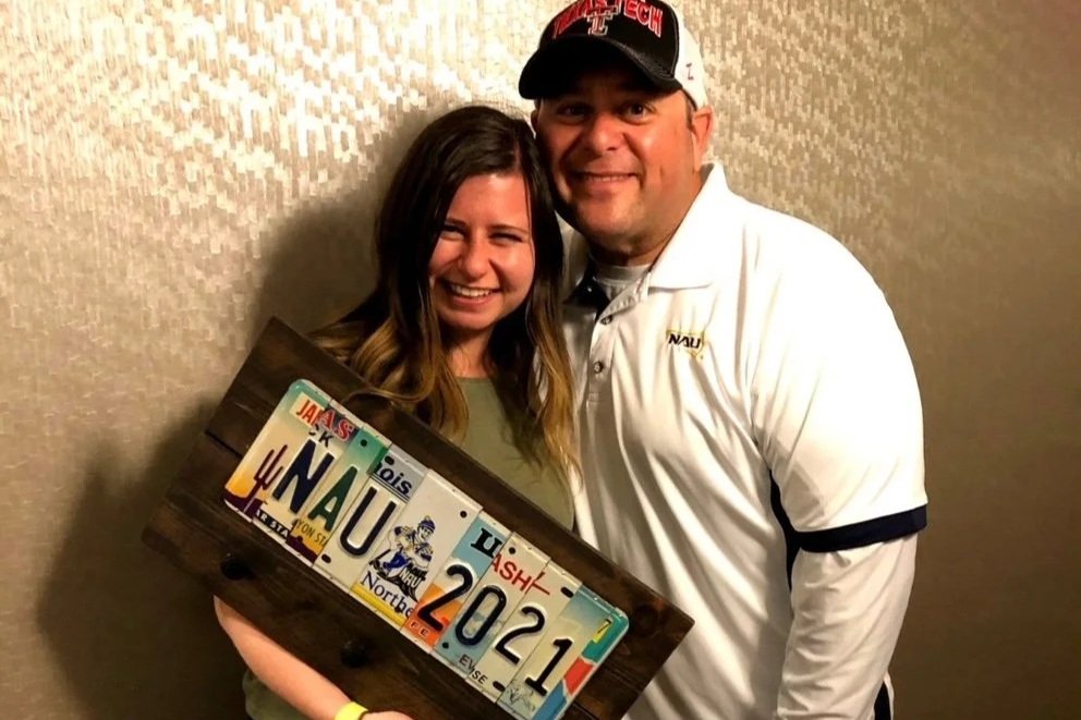 NAU License Plate Coat Hanger