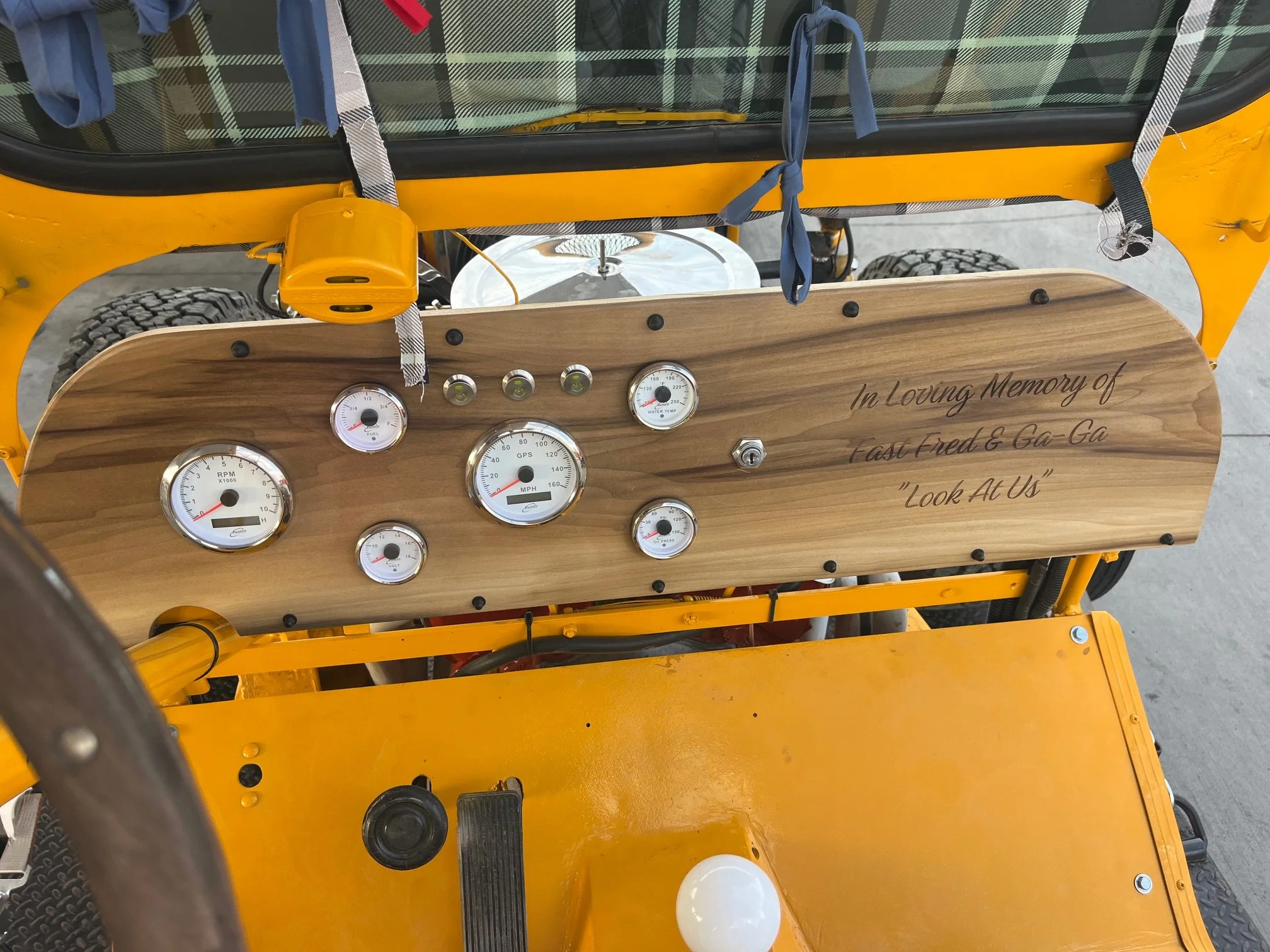 Dashboard for Dune Buggy