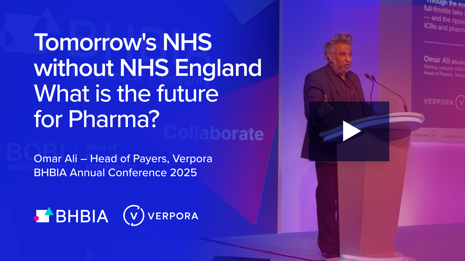 Keynote: Tomorrow's NHS without NHS England - What is the future for Pharma?