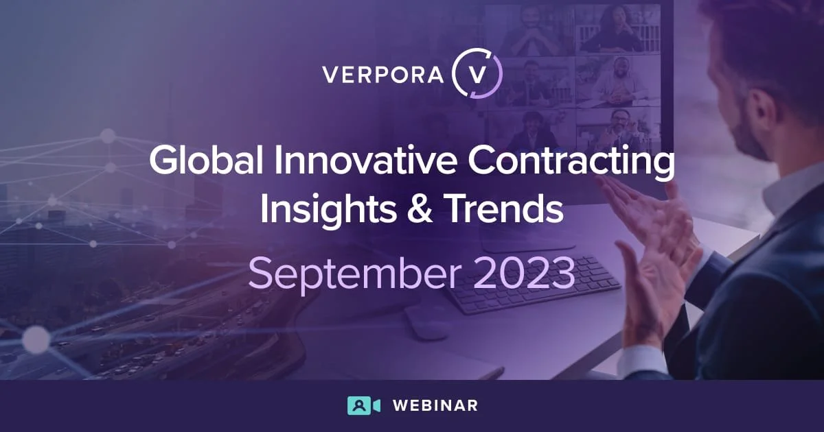 Global Innovative Contracting: Latest Trends &amp; Insights - September 2023 (Webinar)