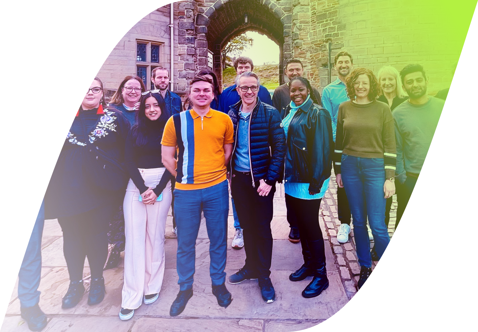 Verpora team at Nottingham castle