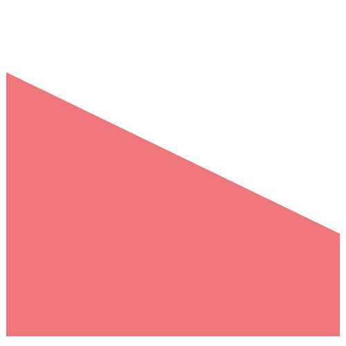 A Graph with a pink bottom triangle and a white top triangle intersecting