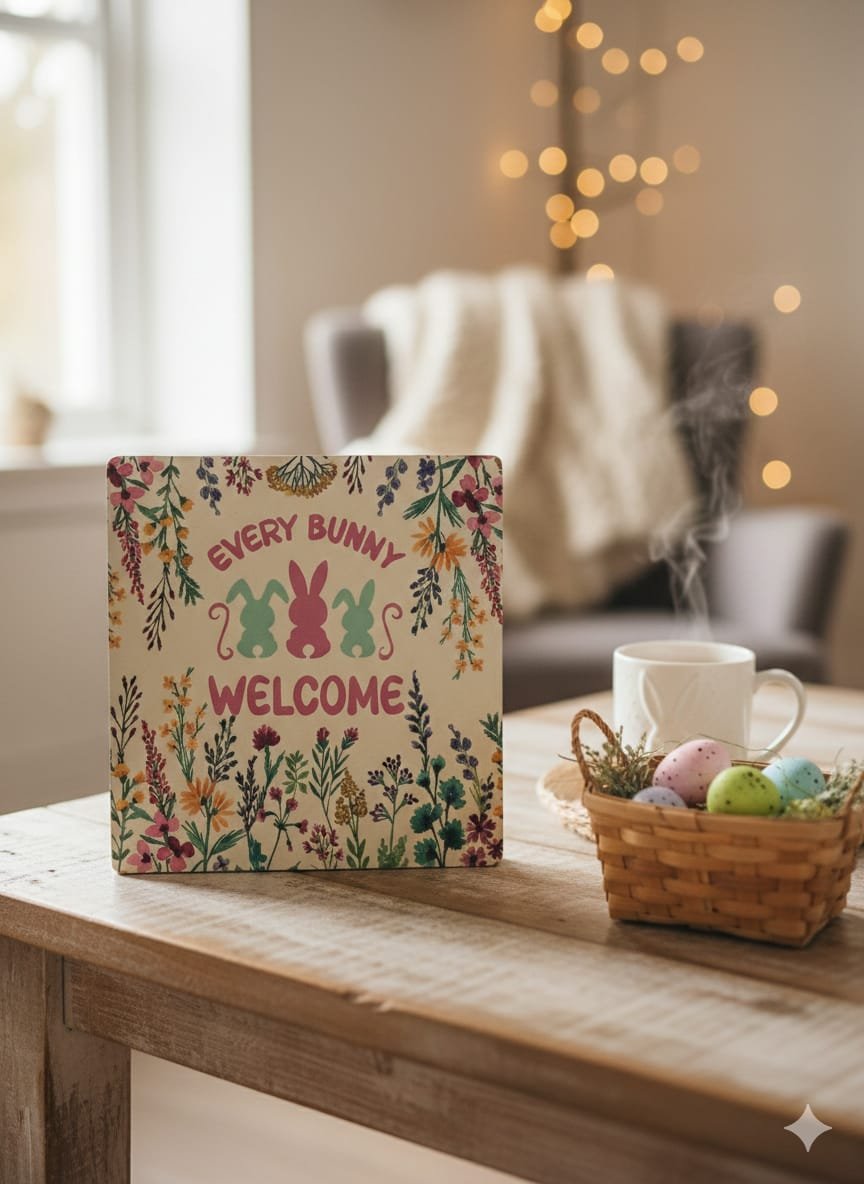 Every Bunny Welcome - Wooden Sign