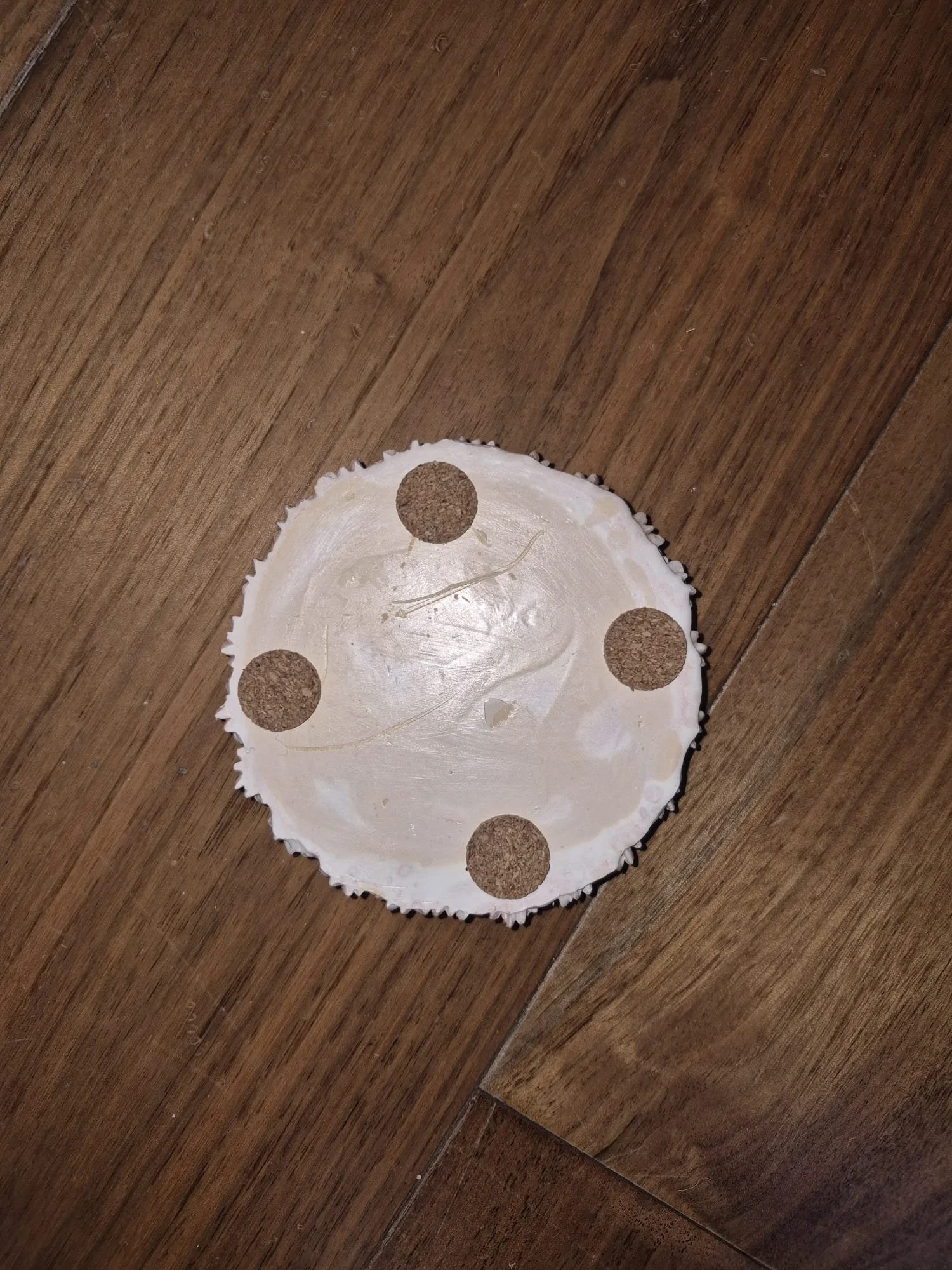 Candle Base - pink and bronze centers - bottom view.jpeg