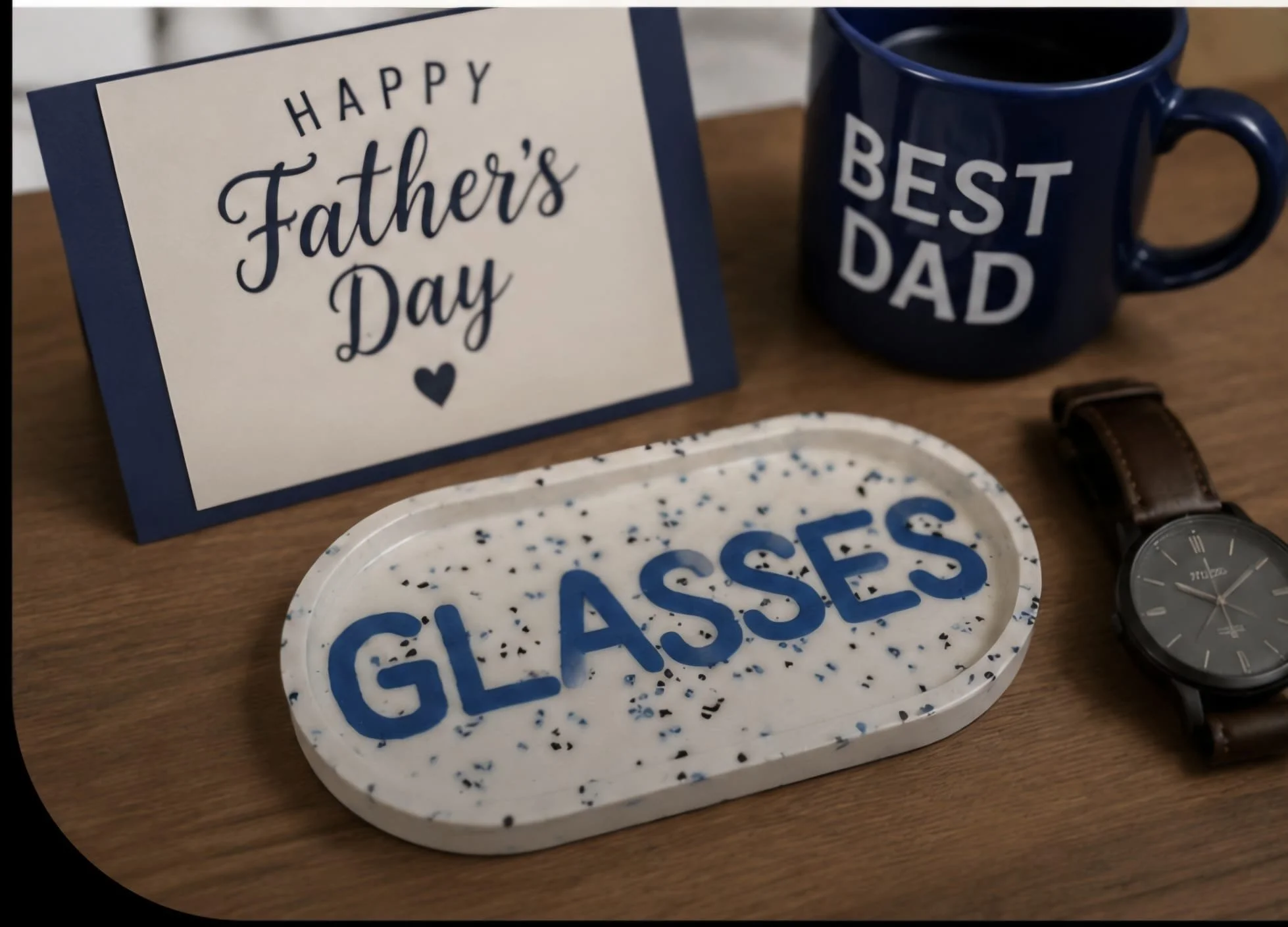 Handcrafted Eco-Resin “Glasses” Dish