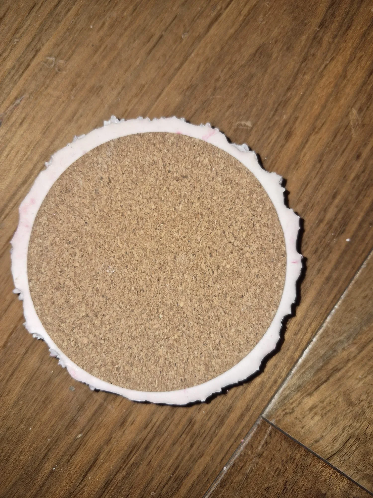 Candle base - Pale dusky pink with white centers - Bottom view.jpeg