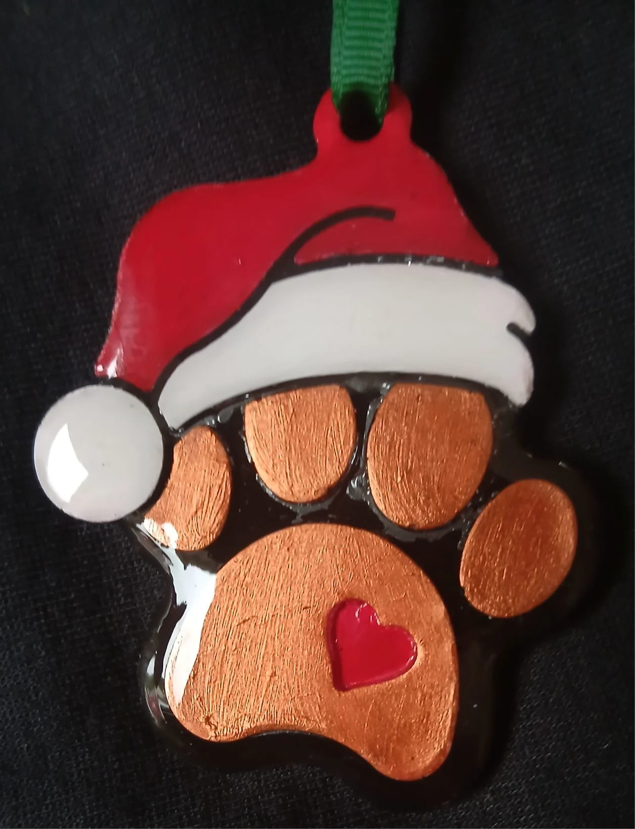 Black and Bronze Paw Print Handing Deco.jpg
