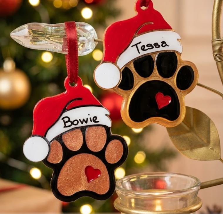 Handcrafted Santa Paw Decoration