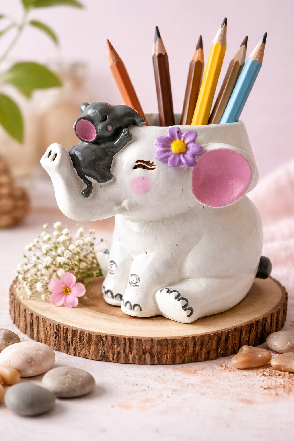 Mama and Baby Elephant