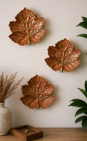 Display Photo - Red and Gold Leaf - three on wall.jpg