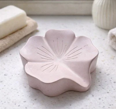 Handcrafted Pale Pink Soap Dish