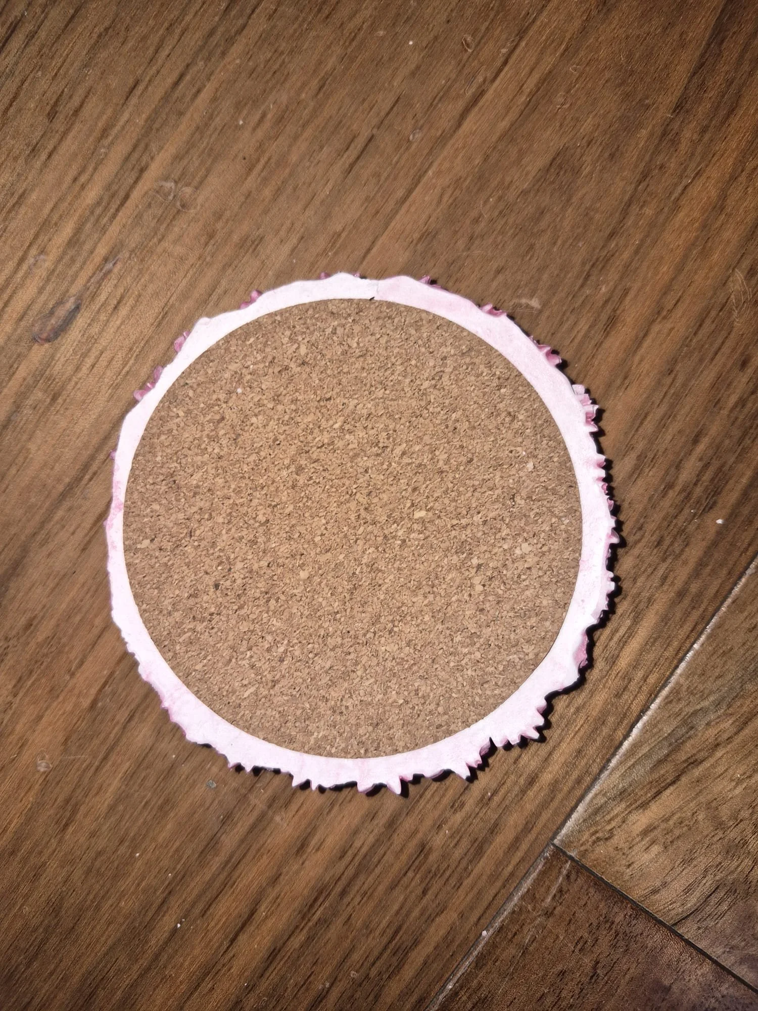 Candle Base - Pink with white centers - bottom view.jpeg