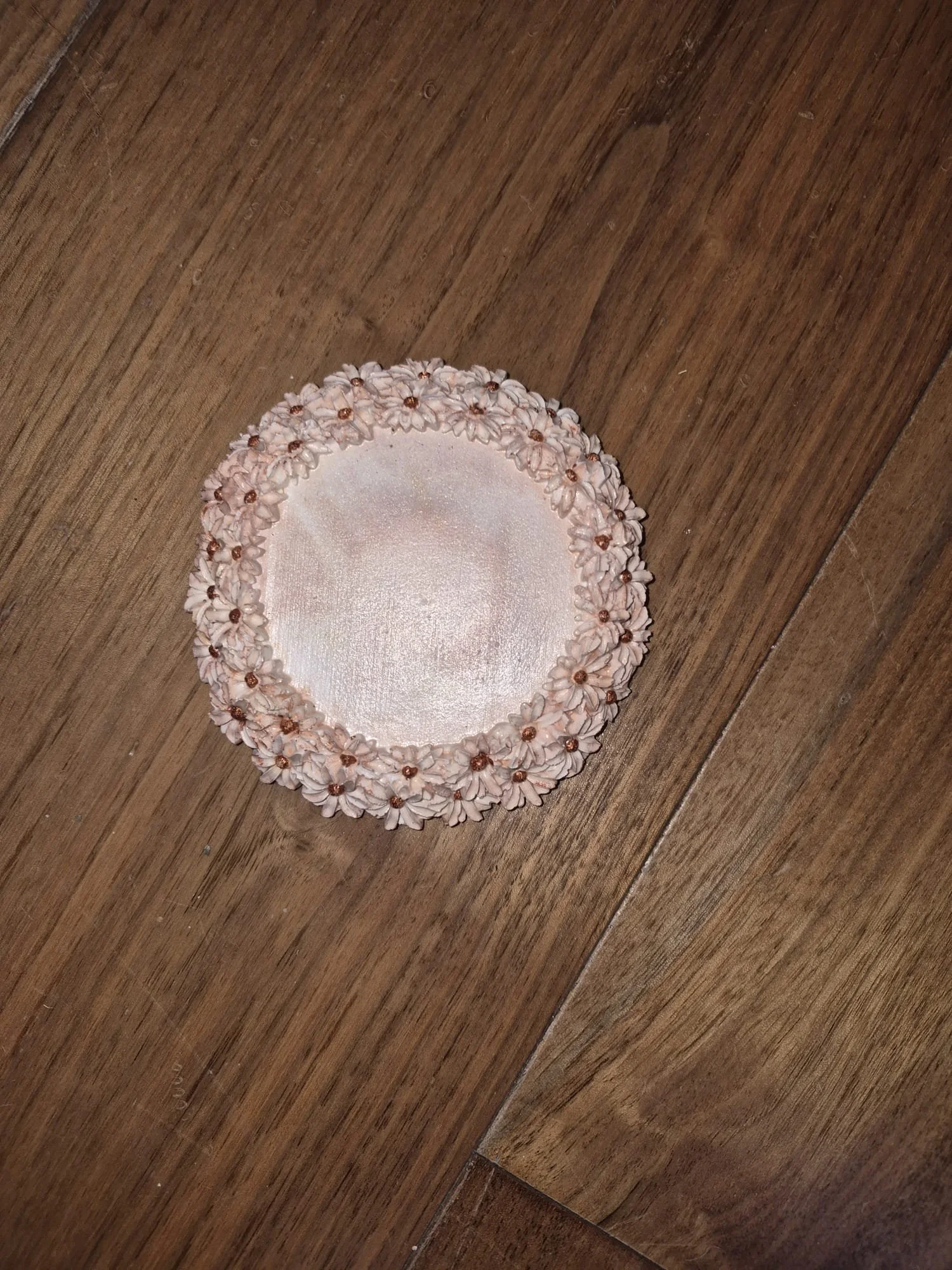 Candle Base - pink and bronze centers - without candle2.jpeg