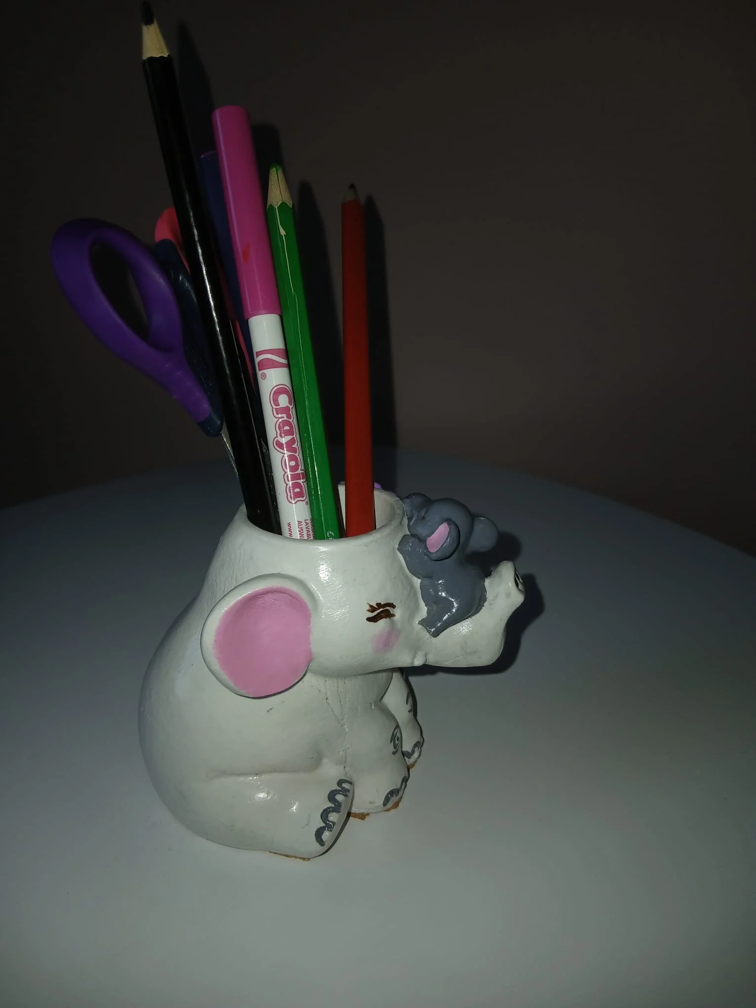 Elephant Pencil Holder - Side View.jpg