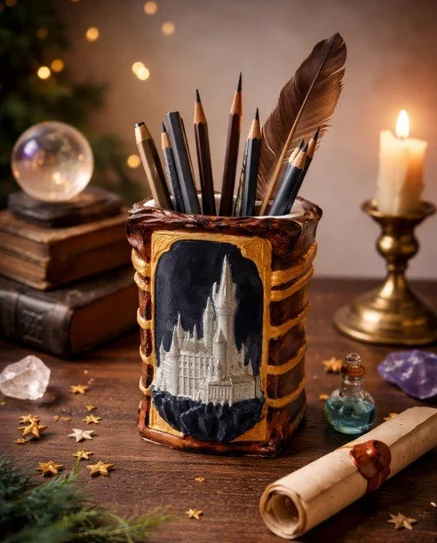 Wizard Castle Book Pencil Holder