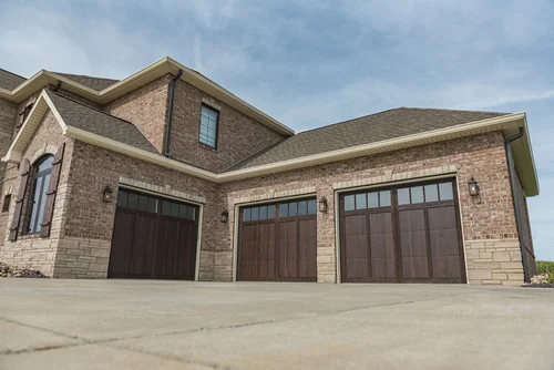 CHI Shoreline Accents Overlay in walnut woodtones on upscale brick home