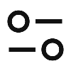 Disegno di un diagramma con tre cerchi collegati da linee, in bianco e nero.