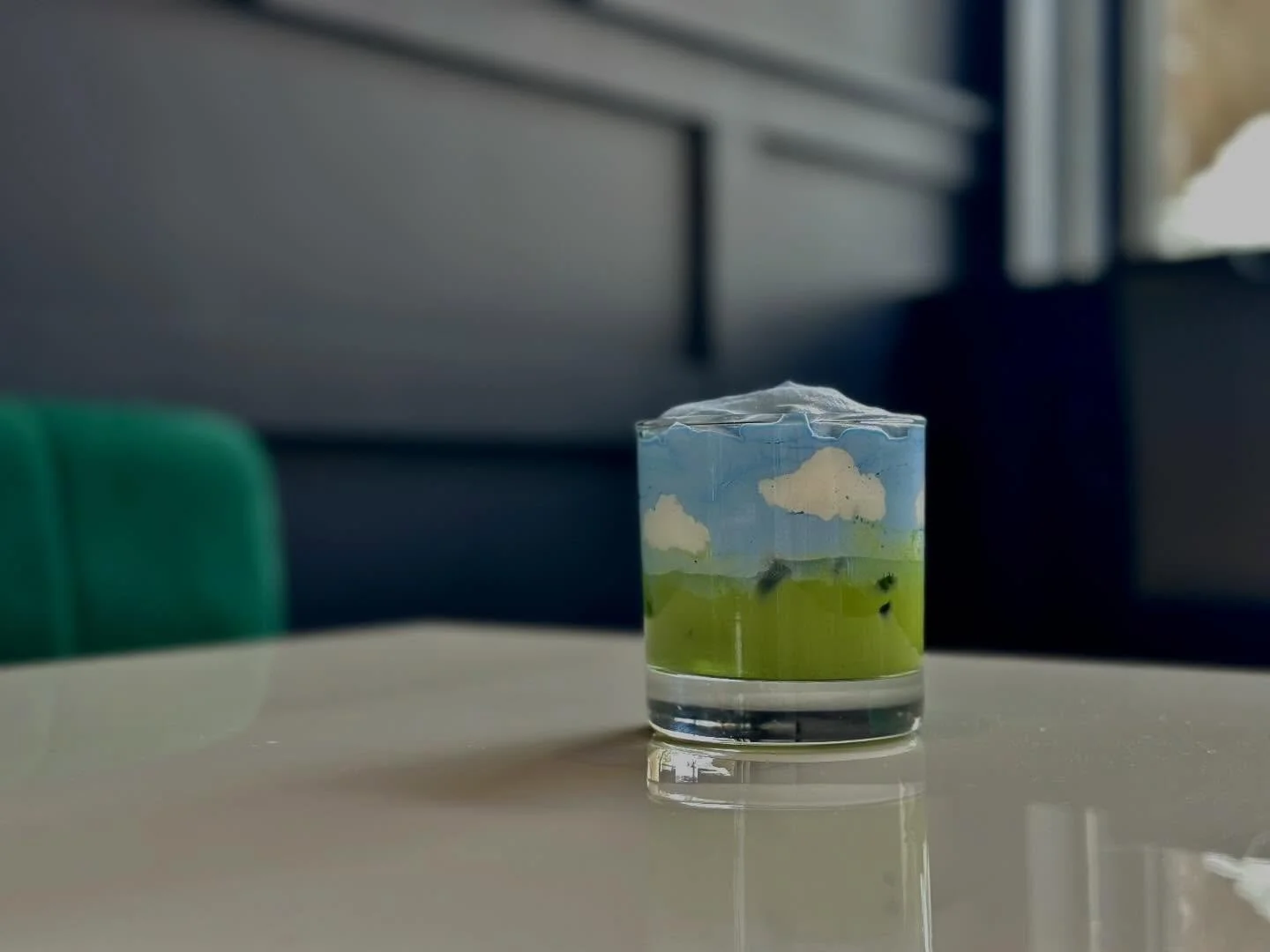 Matcha and blue spirulina, a sweet dream💙💚🤍

Created by Destiny, our talented barista☁️