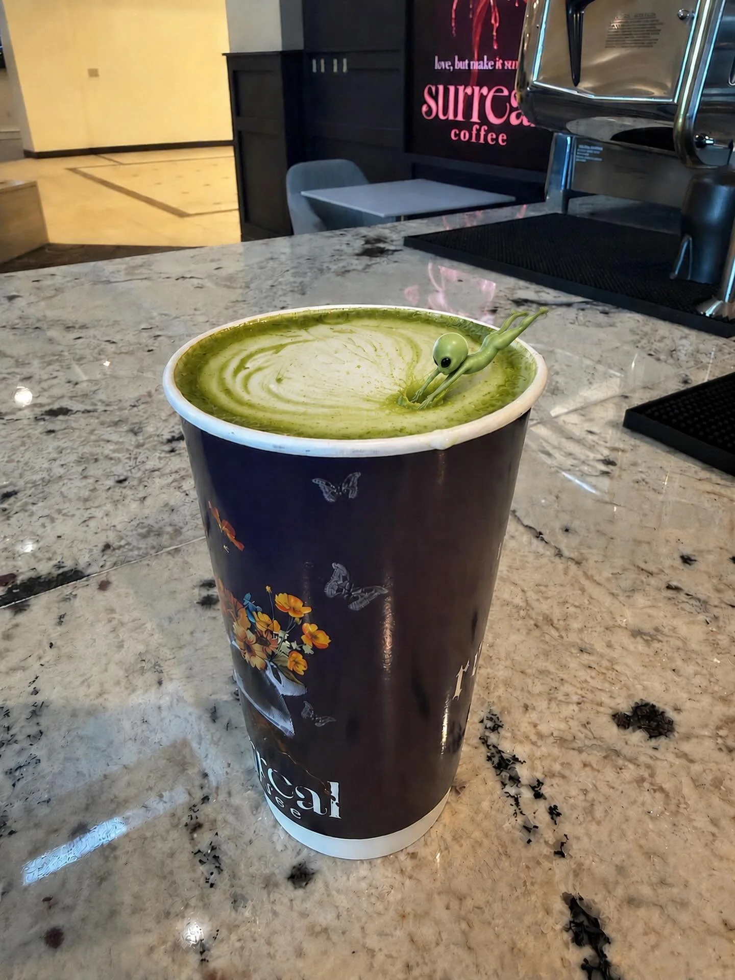 Aliens run on matcha too.