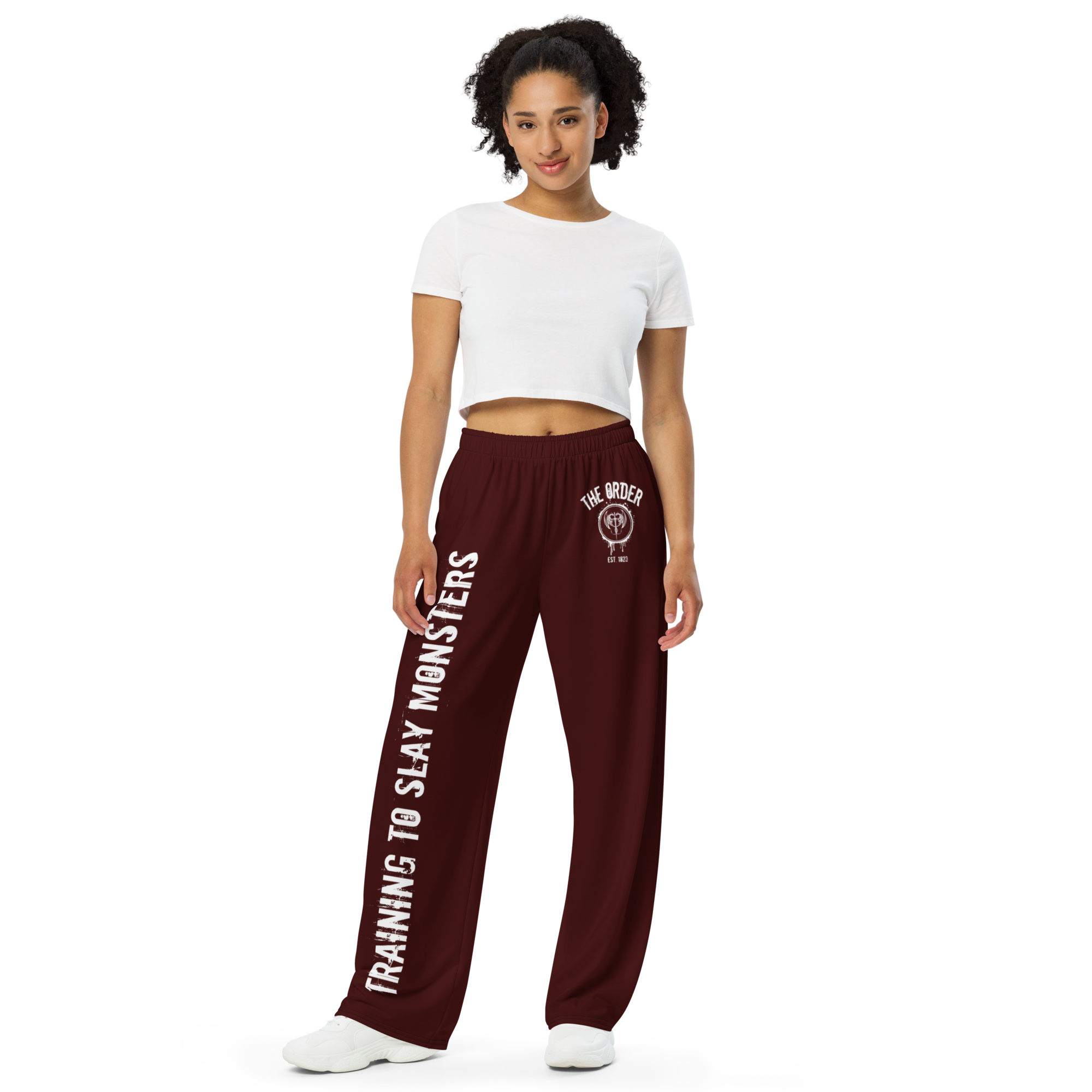 The Order (Blood Red) Unisex Wide-Leg Pants