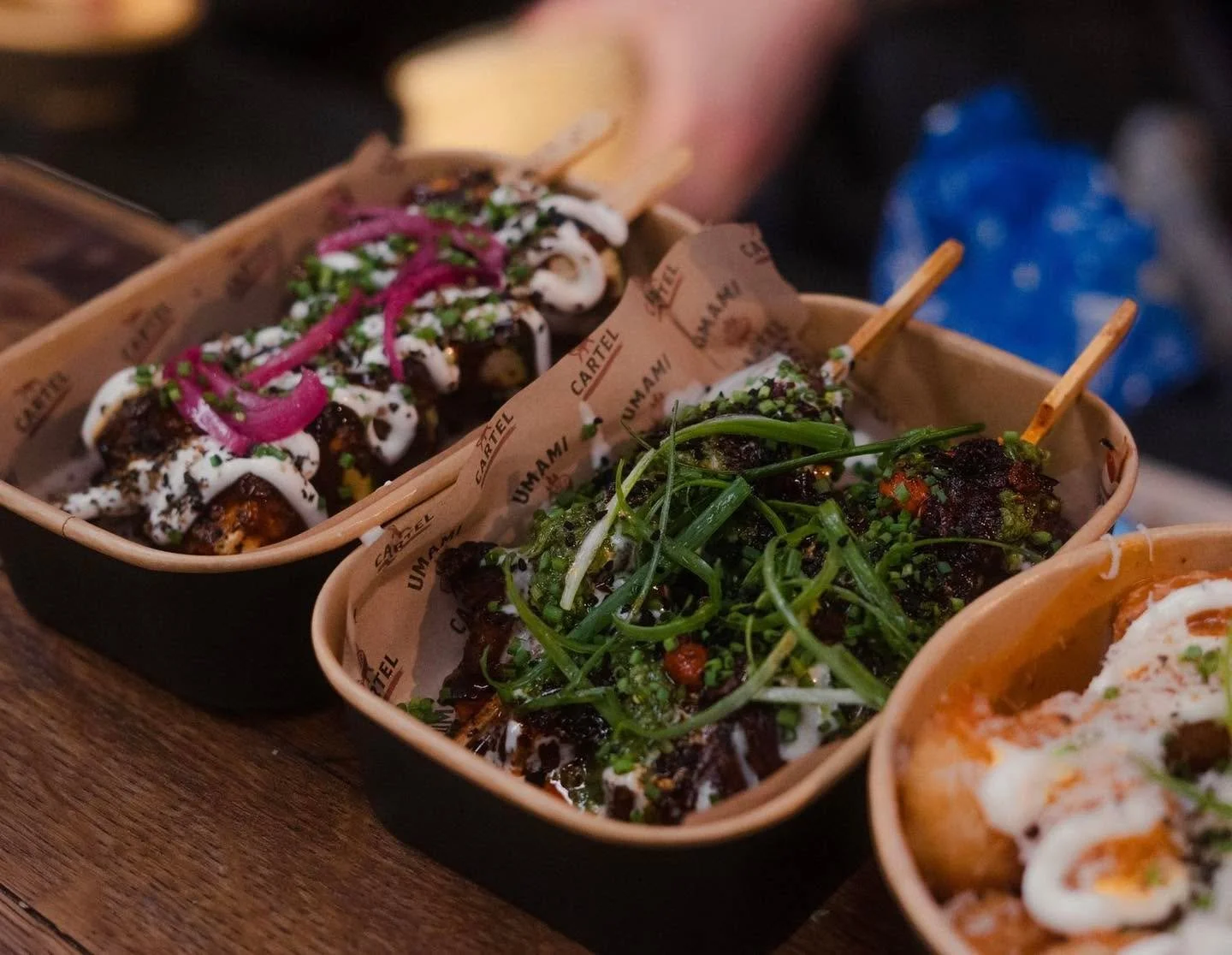 🔥 Things on Sticks🔥

At Umami Cartel, we take skewers to the next level. Juicy meats to vibrant veggies! All our meat is fresh and marinated, grilled over our Kasai binchotan charcoal for that perfect smoky flavour. Glazed up and garnished with sea