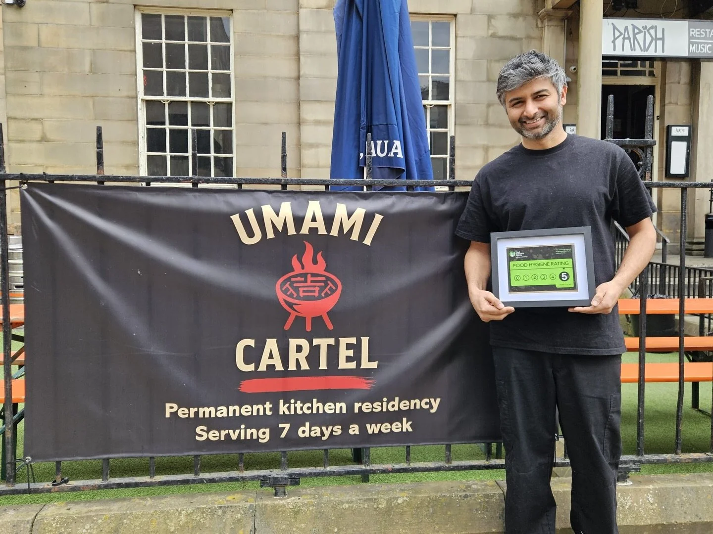 We are officially a 5 ⭐ hygiene rating! 

Massive shoutout to the team of Ritchie, Malka and brody for grafting behind the scenes to keep everything clean, organised and up to standard 💪

An even bigger shoutout for Jeff! Umami cartel @parishhudds w