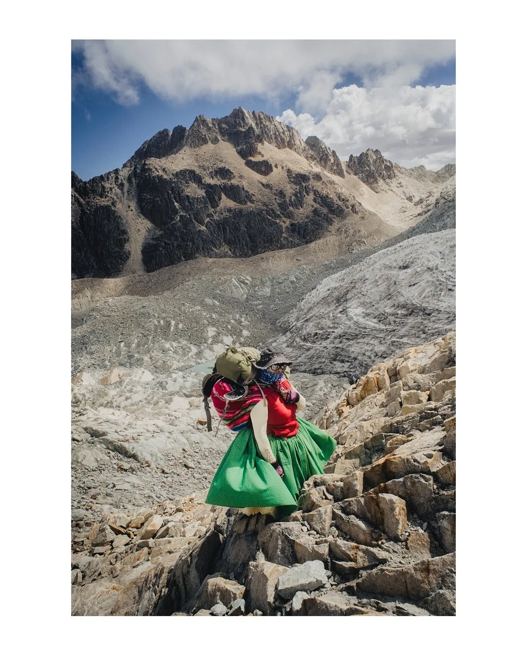 Huayna Potos&iacute; Ascent 19,974ft (6,088m)
&bull;
&bull;
If you&rsquo;re going to do this - bring your own food and more than 4L of water.
&bull;
&bull;
1. Mi gu&iacute;a
2. Our cook 
3. Base camp portrait 
4. Bring your own food 
5. Altitude sick