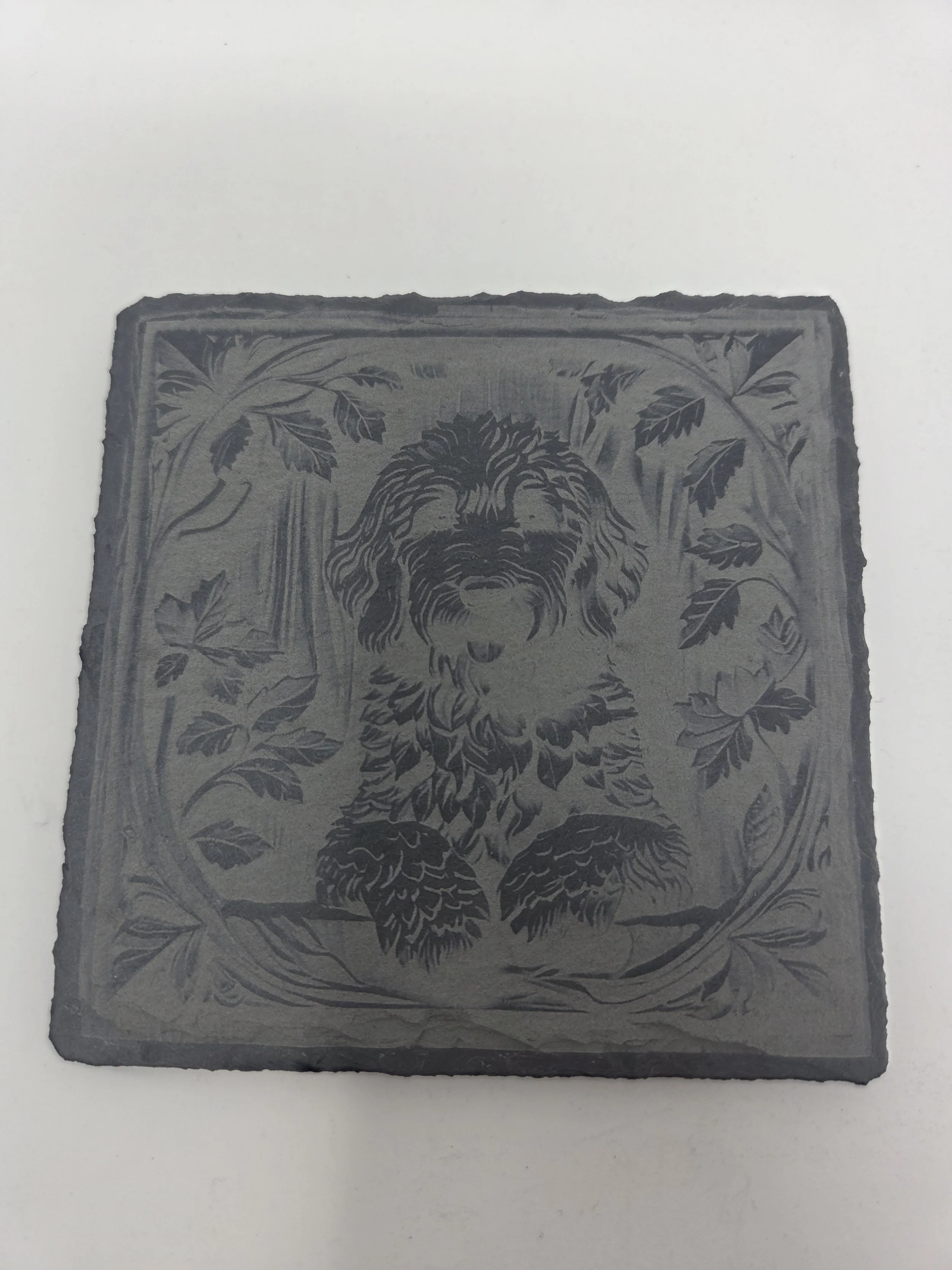 Ironstone Goldendoodles Signature Laser-Engraved Slate Coaster