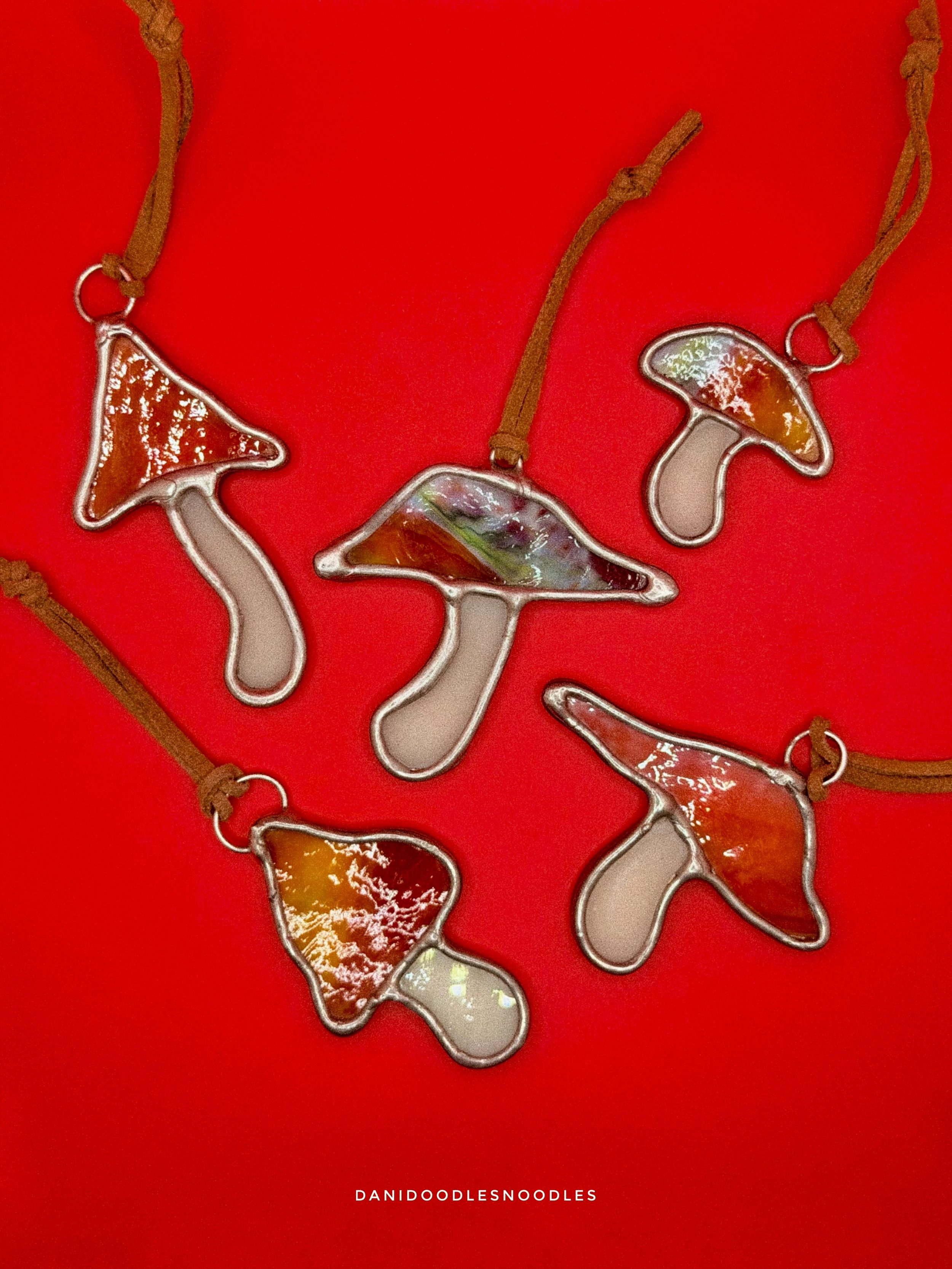 Some more wee stained glass mushrooms, made out of scrap glass

Photo by @ohhey.joseph, of course ✌️