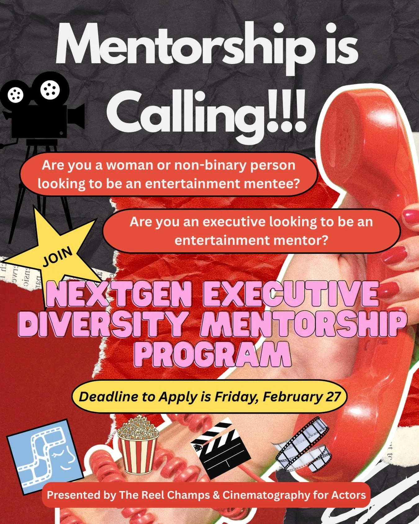 📞 Calling the NEXT GEN(eration) of Mentors &amp; Mentees for our 2026-2027 NEXTGEN: EXECUTIVE DIVERSITY MENTORSHIP PROGRAM☎️

 The NextGEN: Executive Diversity Mentorship Program is geared toward women and non-binary people of color whose goal is to