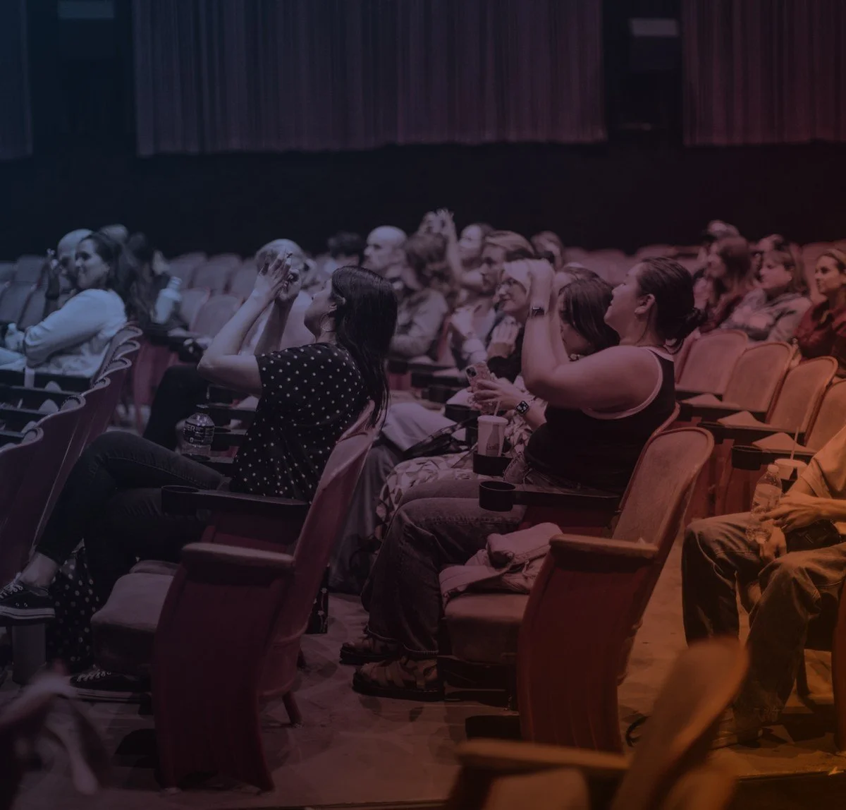 Audience in a Los Angeles theater at TRC Shorts Fest