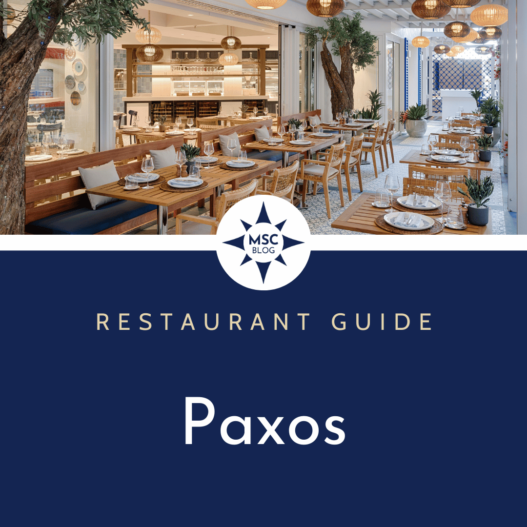 Paxos Specialty Dining Menus, Information, and Restaurant Guide