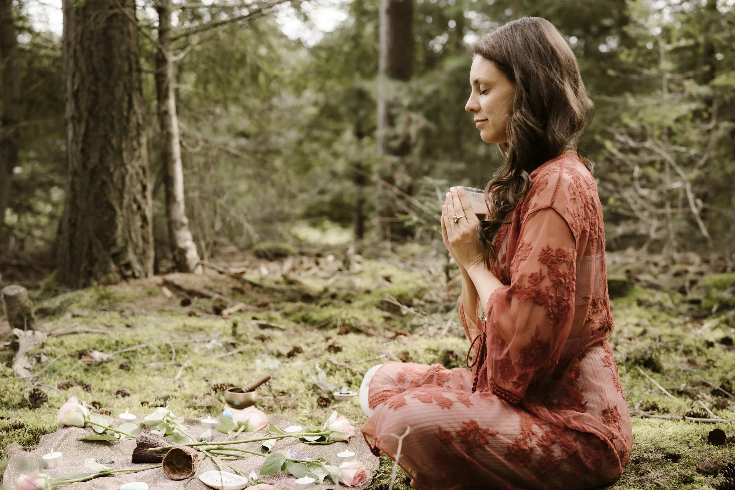 1-1 Private Cacao & Psilocybin Ceremony (2.5 hours)