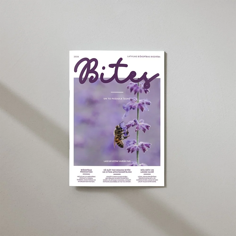 brochure mockup about bees