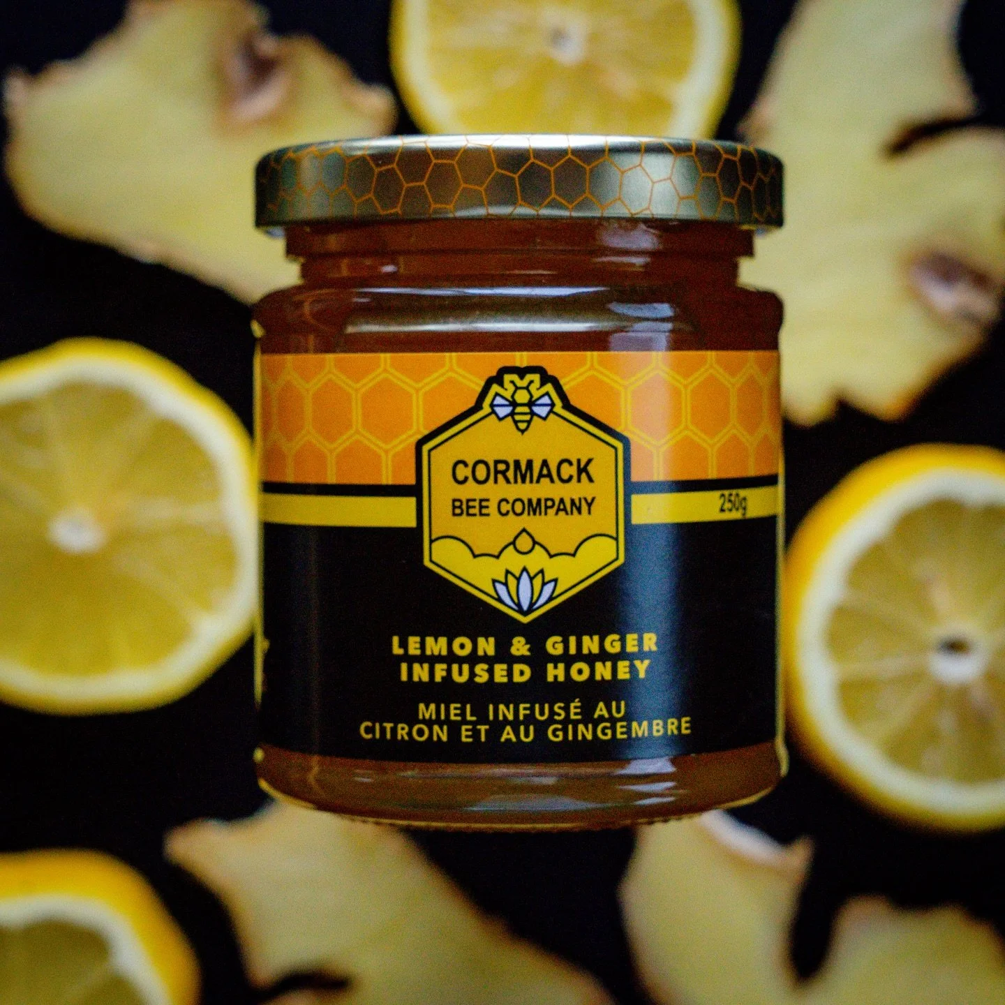 Our Lemon &amp; Ginger Infused Honey is the perfect addition to a warm cup of tea, a simple, comforting way to give your immune system a little boost.

Sweet, soothing, and just what you need on those chilly days.