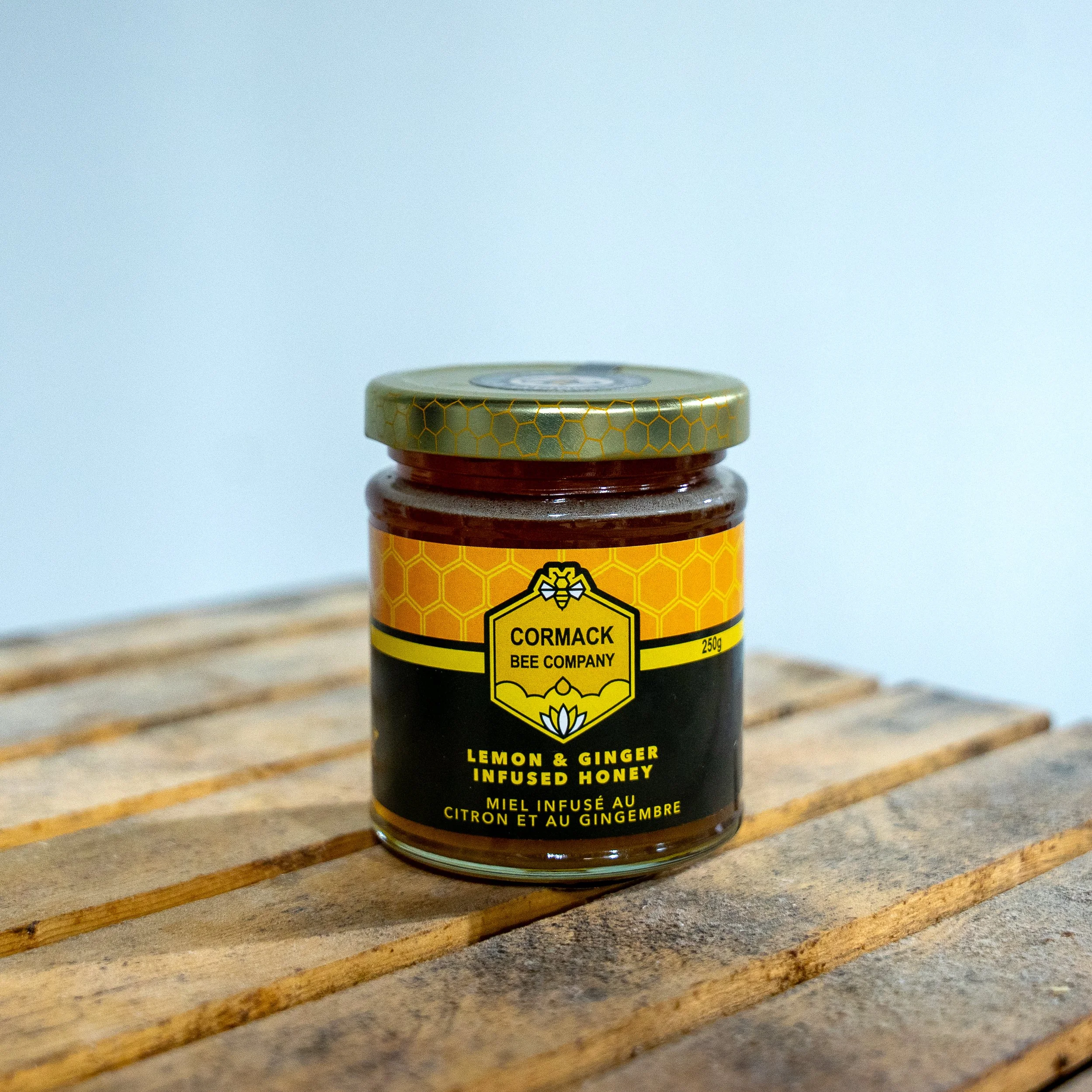 Lemon and Ginger infused Honey