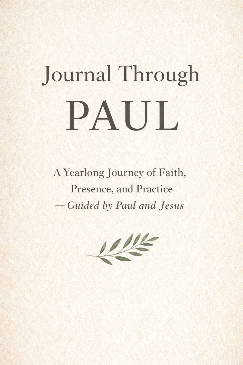 Journal Through Paul - Coming April 2026