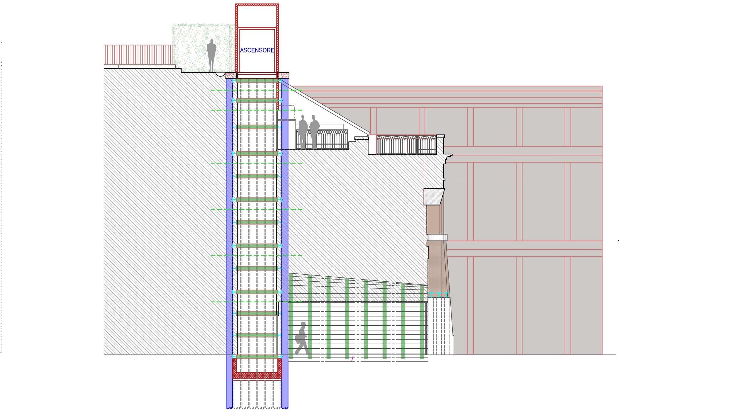 Palazzo del Quirinale, Roma - Studio Indagini Geotecniche - SIGMA Studio - Studio per la realizzazione di un ascensore 