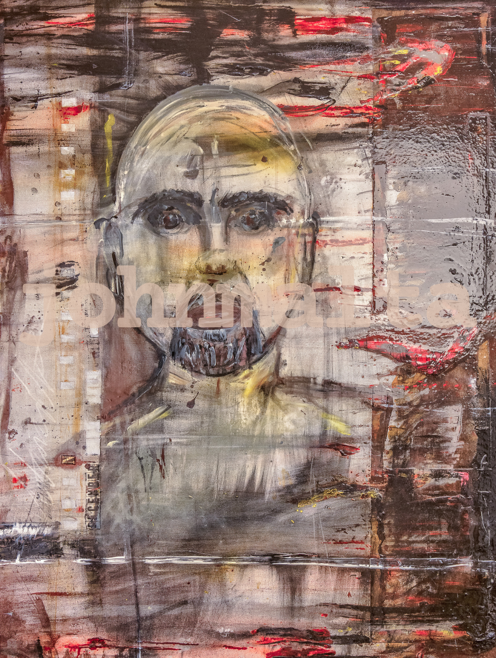 self portrait 1: 40x50 acrylic on canvas