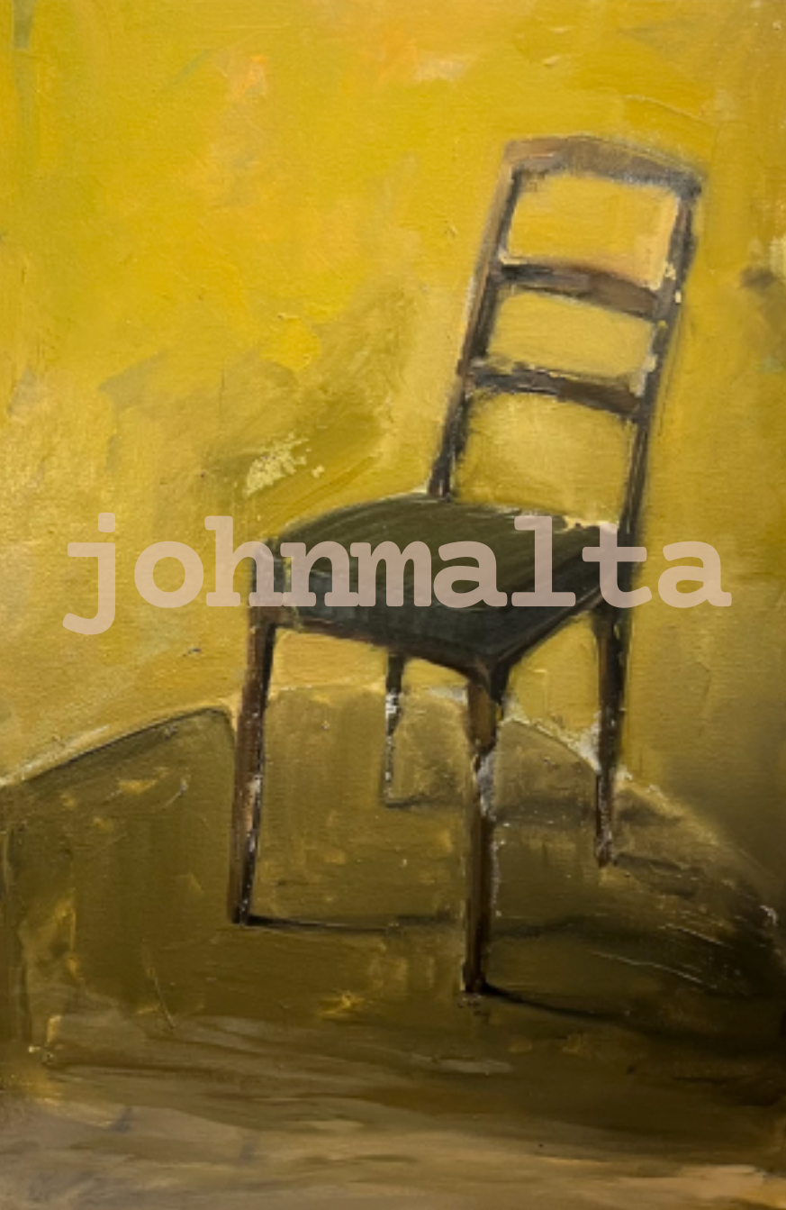 chair #1: 25x36 acrylic on canvas