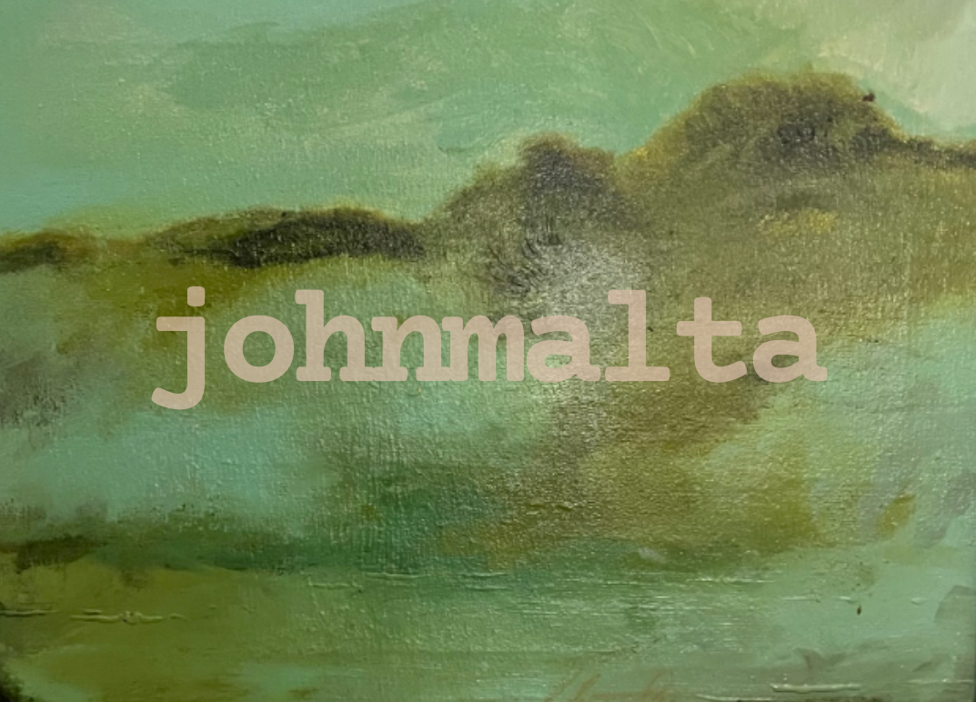 green landscape: 18x12 acrylic on canvas - sold